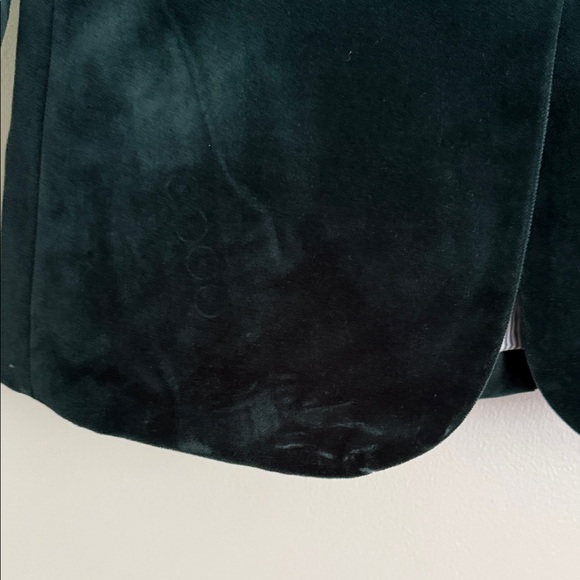 J. Crew Dark Green Velvet Blazer - Picture 3 of 5